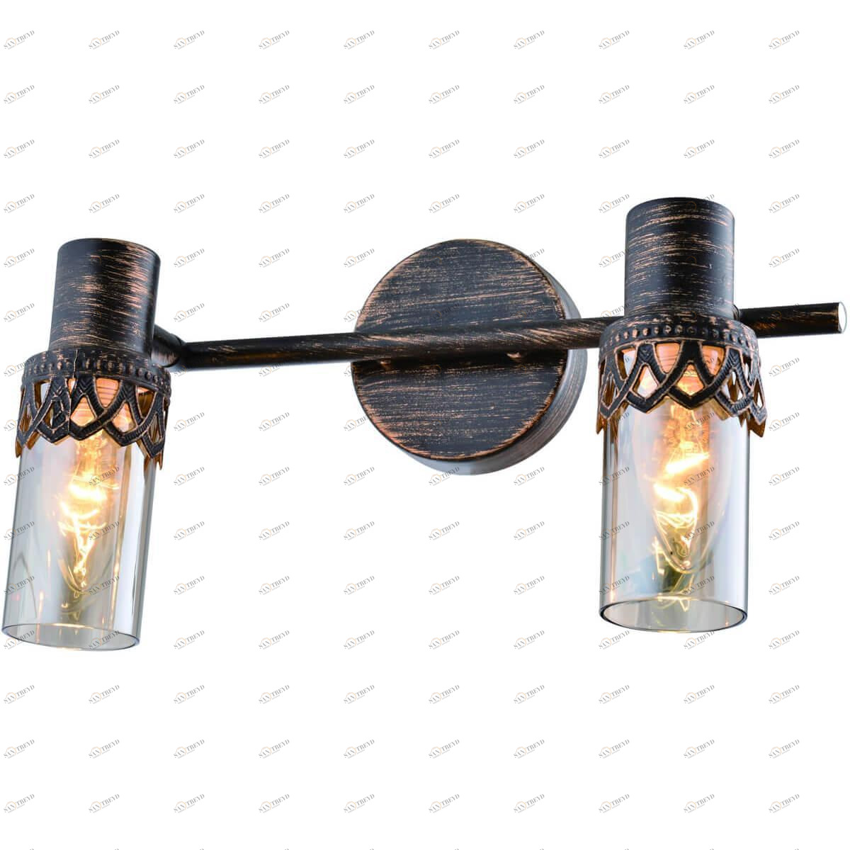 Спот настенный черный с 2 плафонами Rivoli Lodi 7018-702 RIVOLI LODI 00-3926711 Черный 