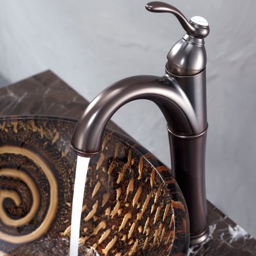 GV650-19mm-FVS1005BN Накладная раковина на столешницу  прямоугольная Krausru  - Вид №2