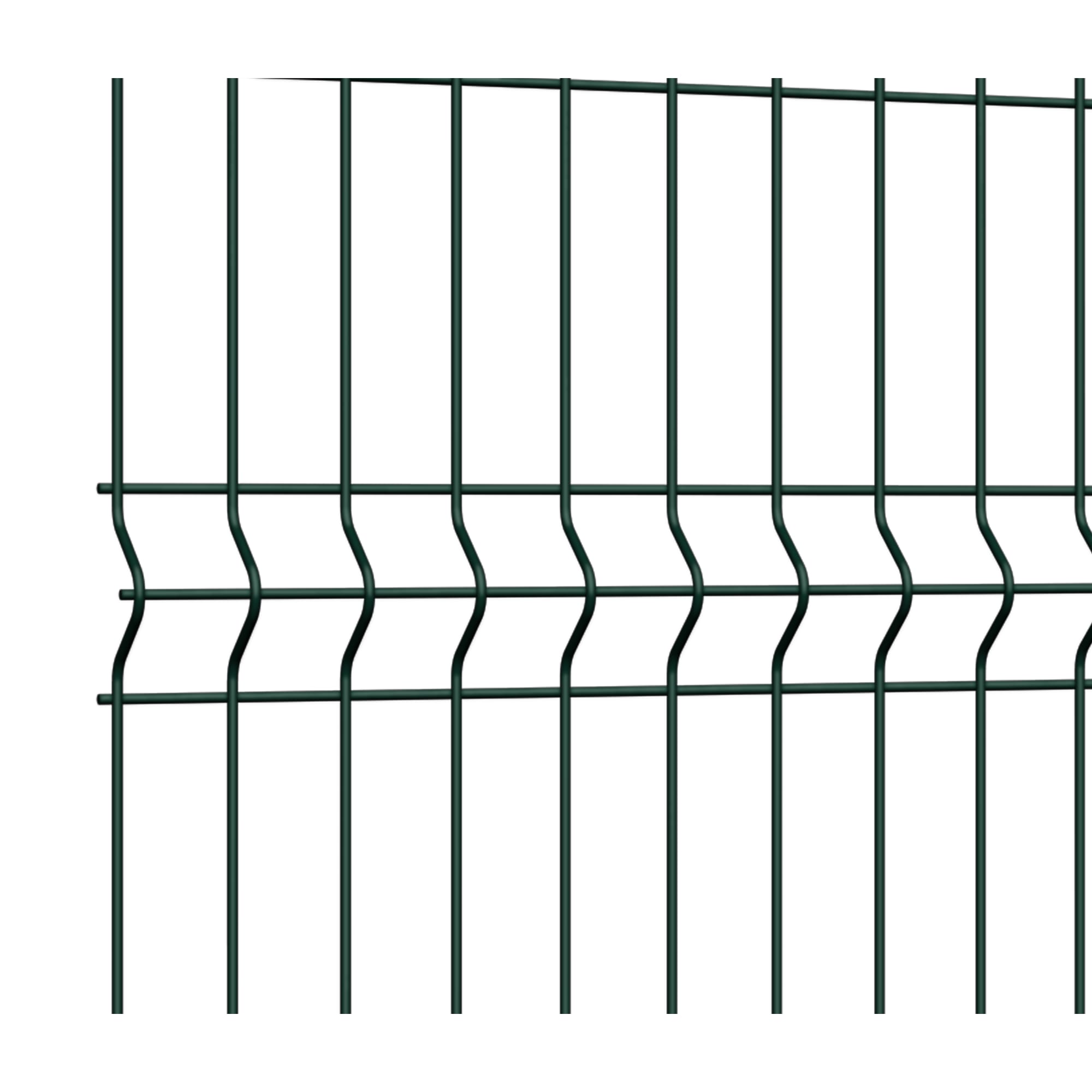 84769492 3D панель Profi для забора 0.63х2.5 м оцинкованная сталь зеленый Santreyd  - Вид №1