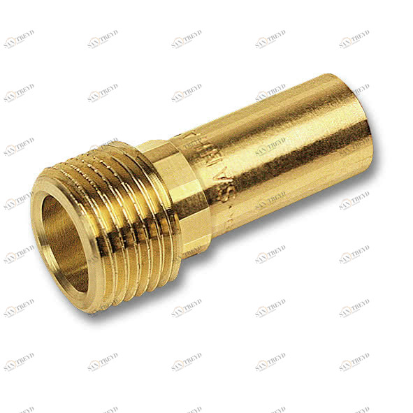 182802212 SANHA 8280G пресс-фитинг, бронза, переходная вставка НПр-НР 22ax1/2 мм 