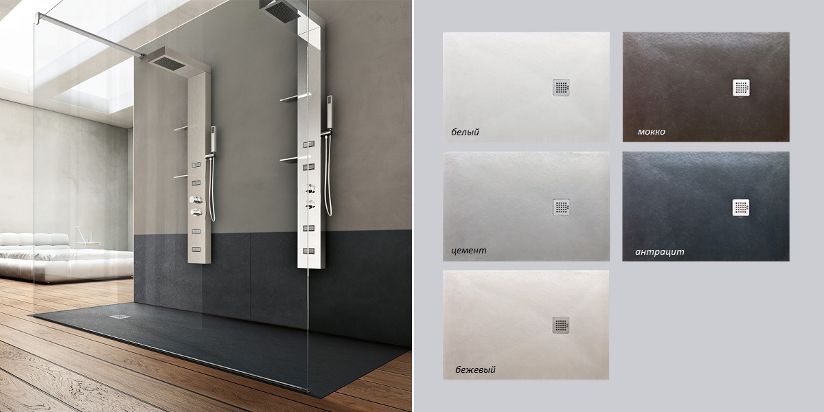 Душевой поддон Forma 100 см 5FRA2NO Gruppo Geromin - Вид №1