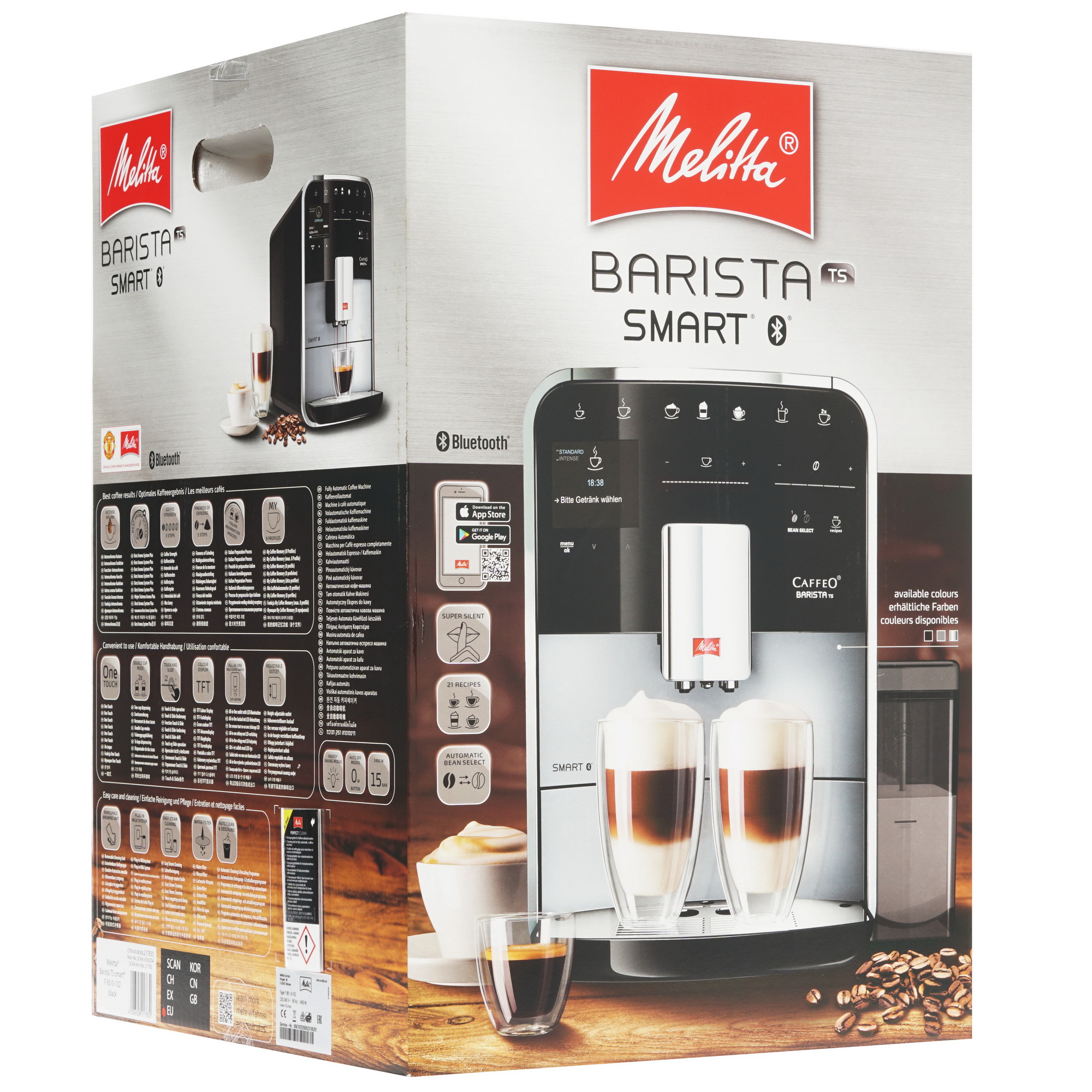 8191685 Кофемашина автоматическая Melitta Caffeo F 850-102 Barista TS Smart черный STDN-0148120 - Вид №8