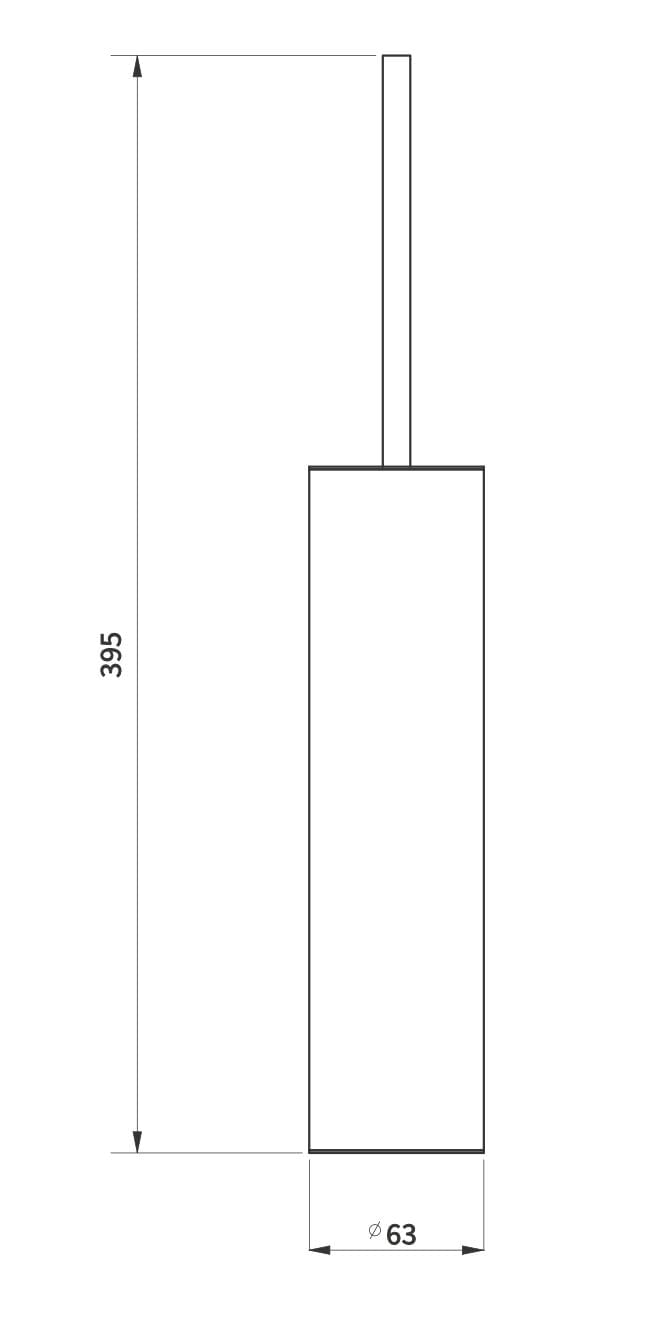 Латунная настенная туалетная щетка Varied Forms EXT903 ARCH-00043543 - Вид №2