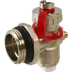 Регулируемый концевой фитинг Rommer с ручным воздухоотводчиком 1" 87956068