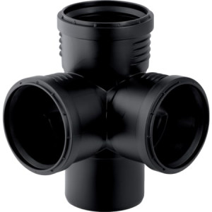 390.662.14.1 Крестовина двухплоскостная Geberit Silent-PP 87,5° Geberit