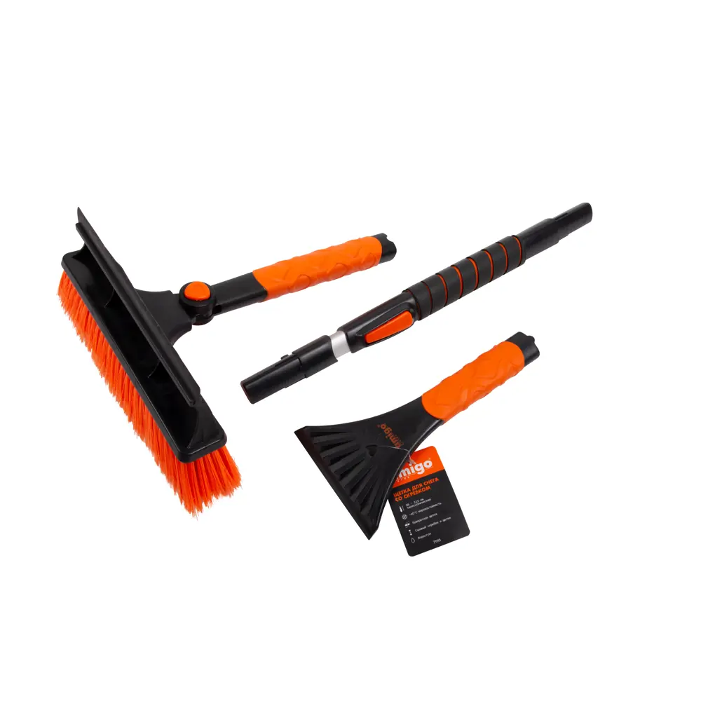 Автомобильная щетка-скребок Amigo 71113 с телескопической ручкой 89347788 Santreyd STLM-1583600 - Вид №1