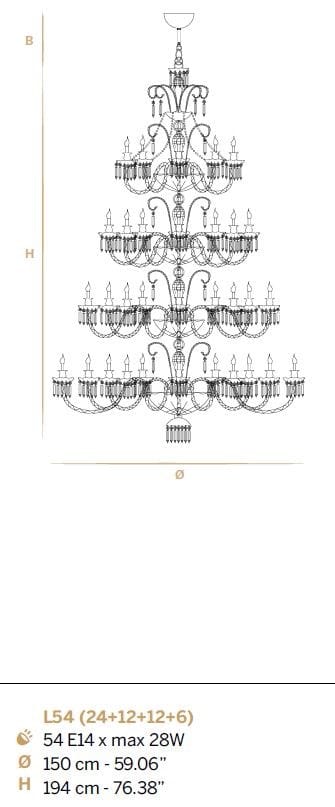 Хрустальная люстра Euroluce Lampadari Imperial ARCH-00097264 - Вид №2