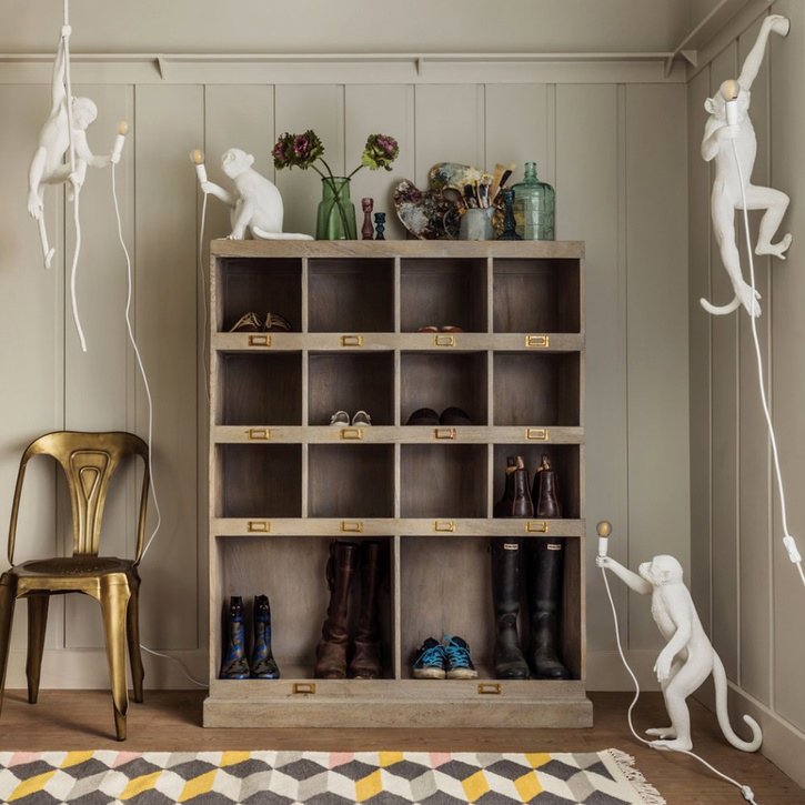 Светильник подвесной 44х59 см белый The Monkey Lamp Swing Black 14875 SELETTI ДИЗАЙНЕРСКИЕ 00-3882382 Белый  - Вид №4