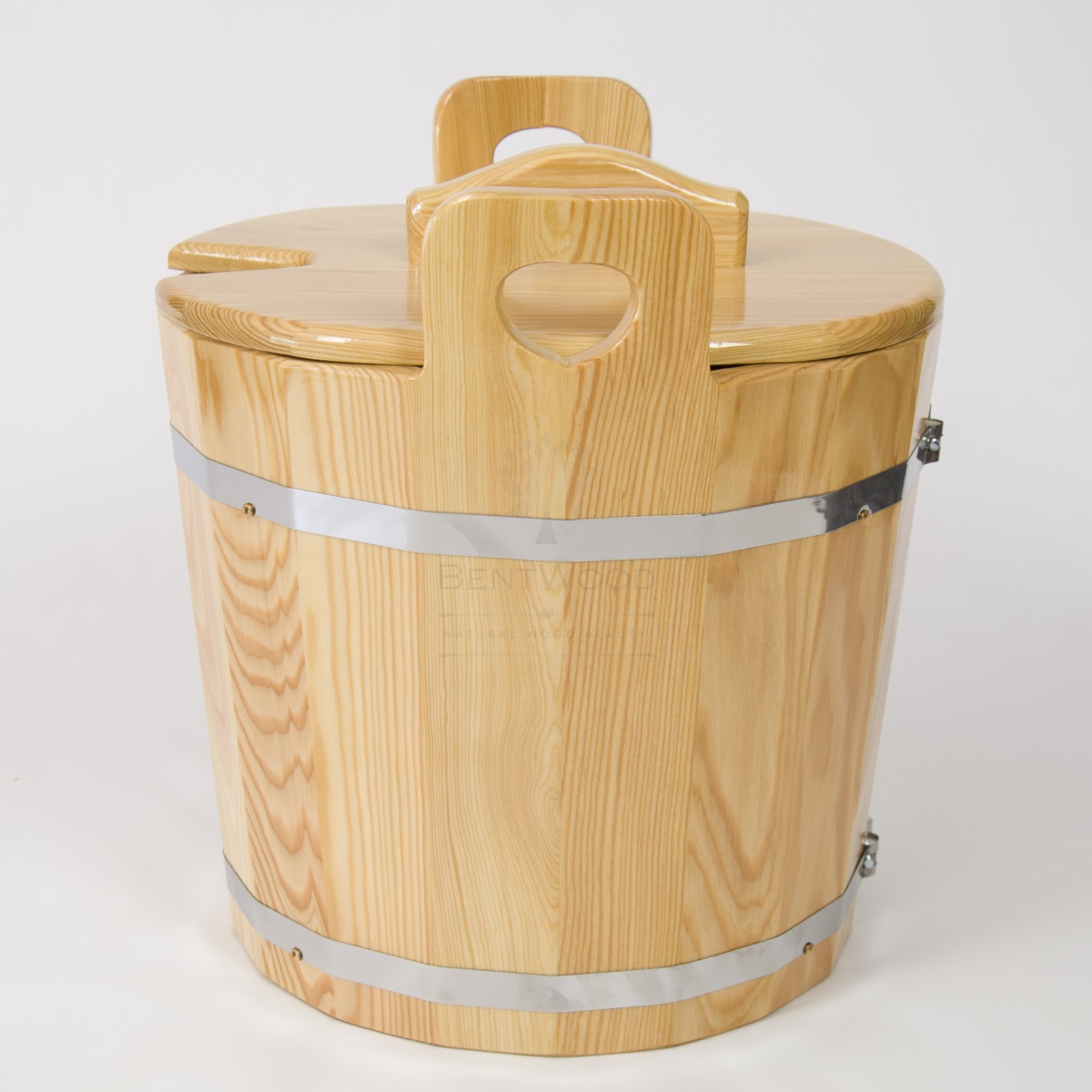 160 Запарник для бани с крышкой (лиственница натуральная) Alyarus  - Вид №4