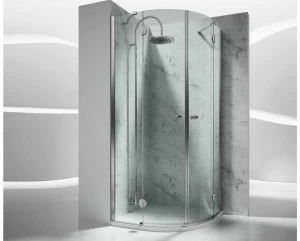 VISMARAVETRO Полукруглая угловая душевая кабина на заказ из закаленного стекла Sintesi
