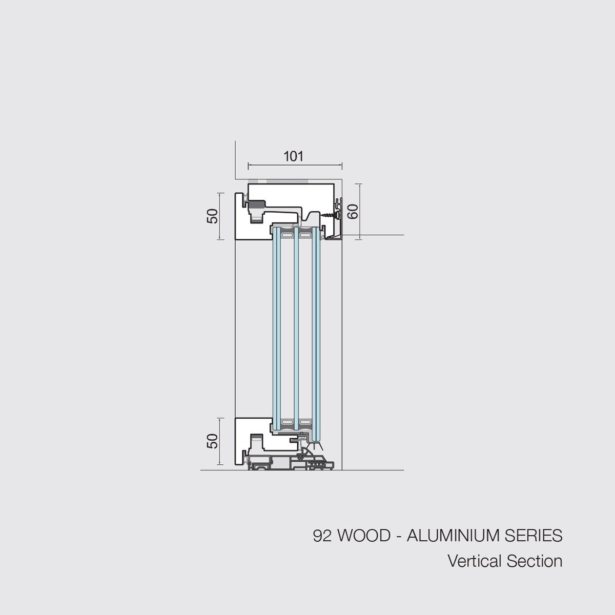 Деревянное окно с двойным остеклением Carminati Skyline System ARCH-00047345 - Вид №14