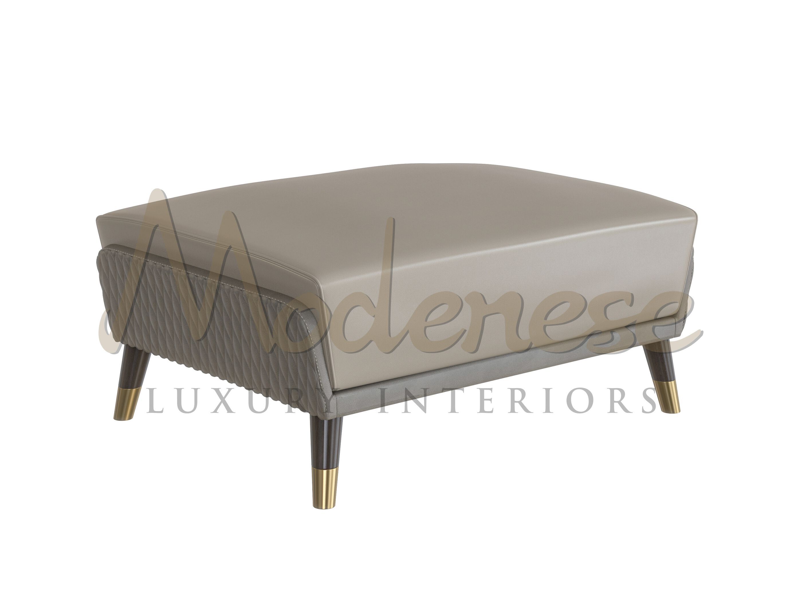 Кожаная мягкая подставка для ног Modenese Luxury Interiors HARMONY ARCH-00079424 - Вид №2