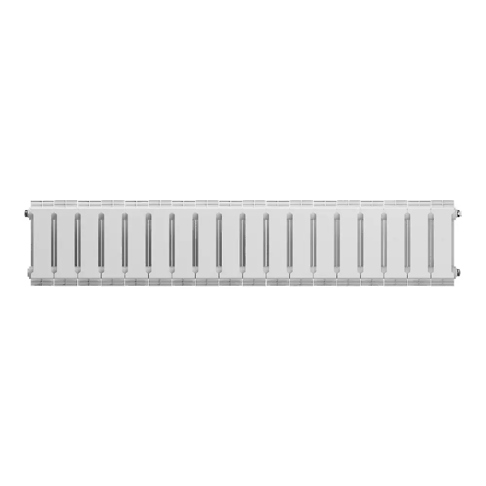 Радиатор секционный Royal Thermo Pianoforte 200/100 18 секций боковое подключение биметалл белый STLM-2121646 - Вид №2