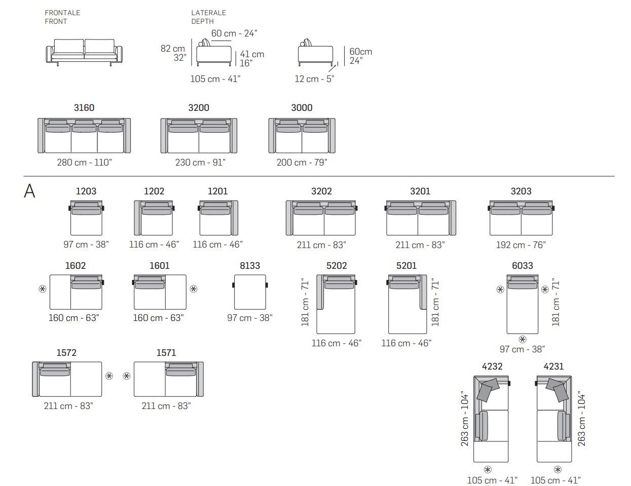Модульный тканевый диван NICOLINE CORTINA PLAIN ARCH-00009904 - Вид №3