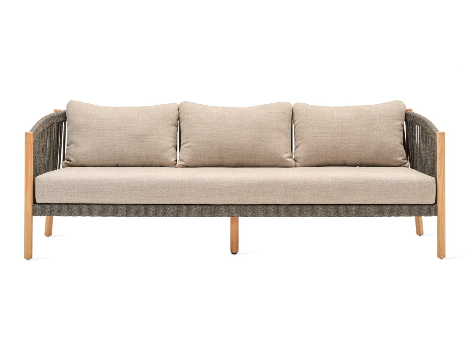 3-местный веревочный садовый диван Vincent sheppard медленный ARCH-00134158 - Вид №1