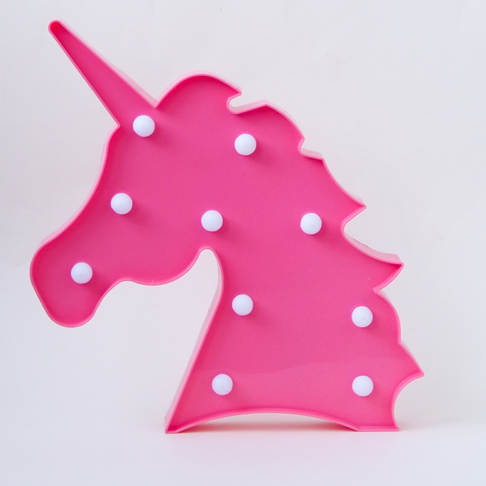 Ночник детский "Розовый единорог" (голова) LITTLE LOVELY COMPANY  281700 Розовый Santreyd  - Вид №2