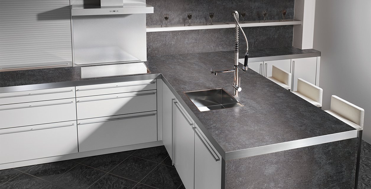 Столешницы для кухни - Керамо графит LIGRON LIST392 4065 - Вид №8