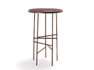 Высокий садовый стул из красного дерева