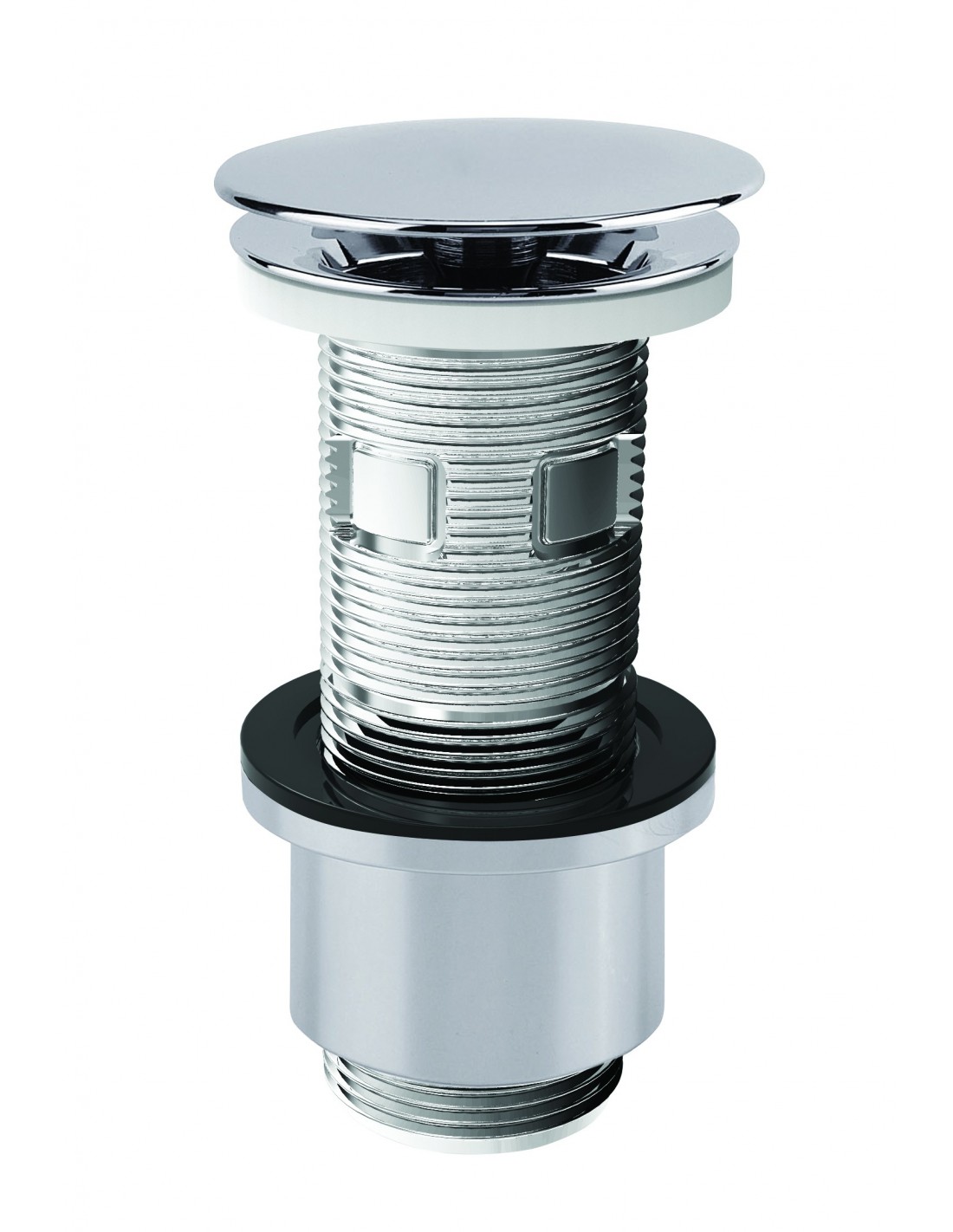 121900 000 00  Сифон универсальный цифровой или фиксированный для умывальника, переключаемый, h. 100 мм, хром Valentin Хром 