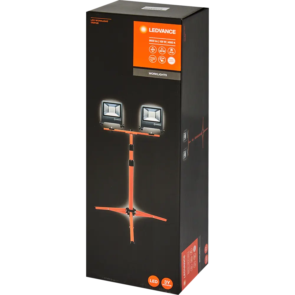 Прожектор светодиодный уличный Ledvance Work Light 2x50 Вт 4000K IP65 на треноге, нейтральный белый свет 82354996 STLM-2188399  - Вид №3