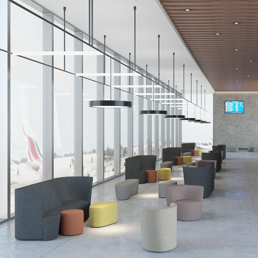 Moroso Круглый пуф из ткани Taba sun-id-1423213 - Вид №8