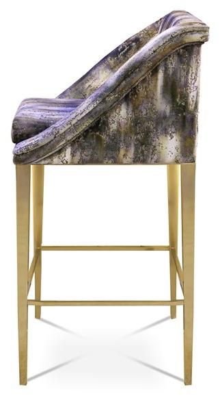 KOKET Табурет из мягкой ткани с подставкой для ног Geisha sun-id-1499598 - Вид №2