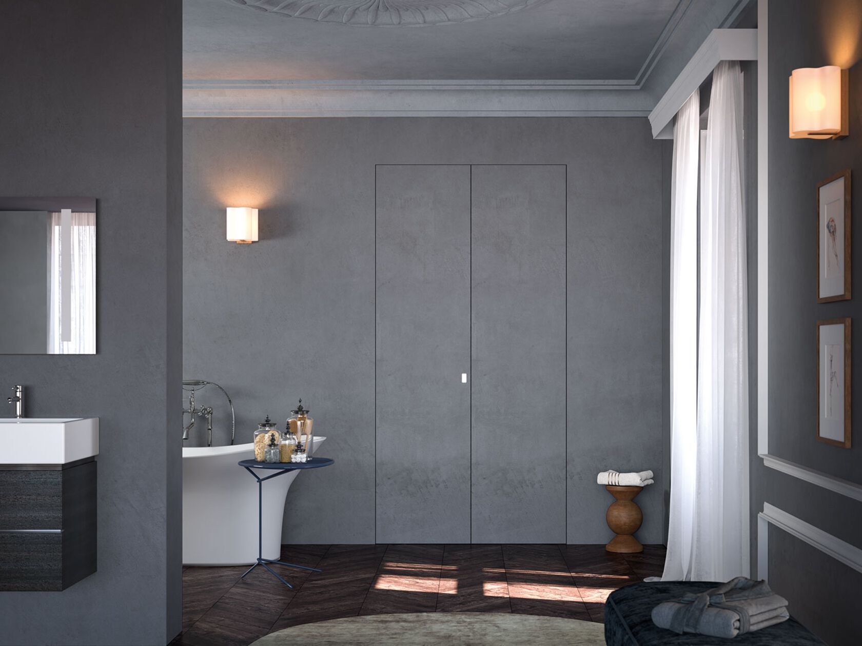 Flush-to-wall closing systems with paintable door panel Eclisse ECLISSE Syntesis ARCH-00109790 - Вид №5