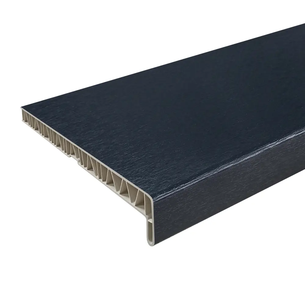 Подоконник ПВХ FINEBER 1500x400 мм антрацит матовый 87893739 STLM-0904215