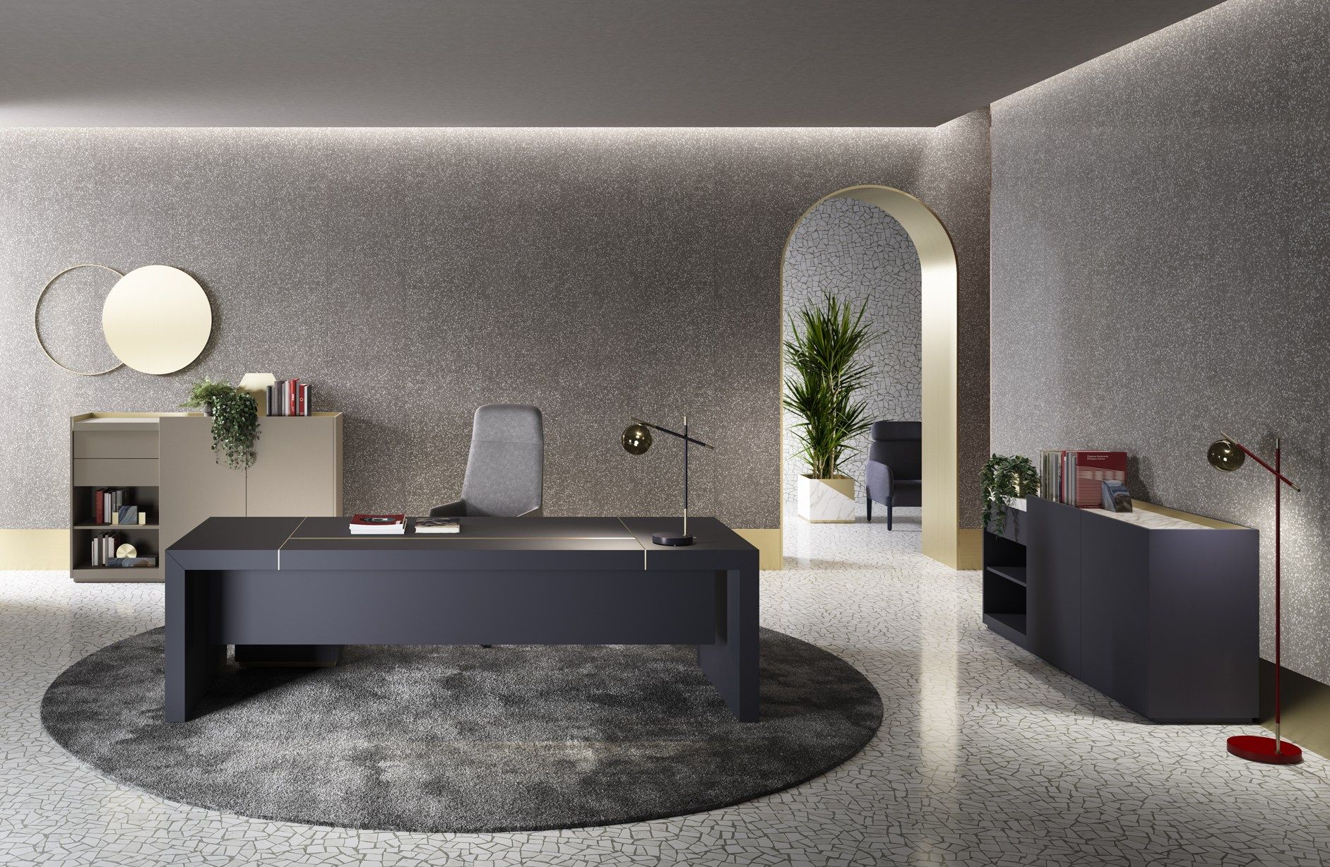 Деревянный исполнительный стол PROF Block 2.0 ARCH-00126139 - Вид №18