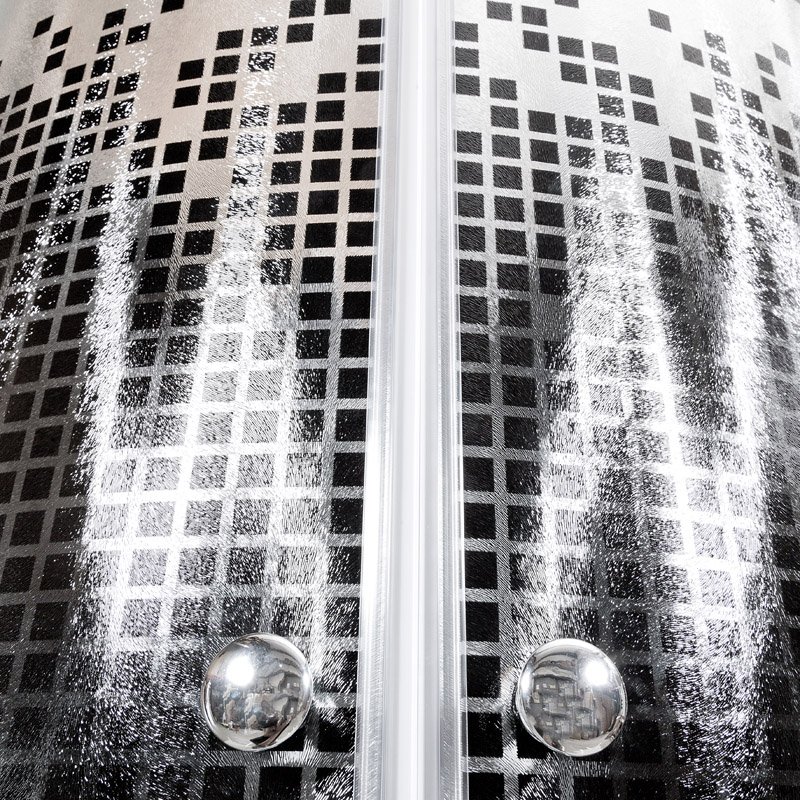 BМ4590 N LED BLACK Душевая кабина DETO Серия ВМ L 810 стандартная BLACK - Вид №2