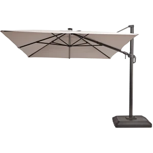 Зонт садовый Naterial Sonora 2.8х3.9 м бежевый с подставкой