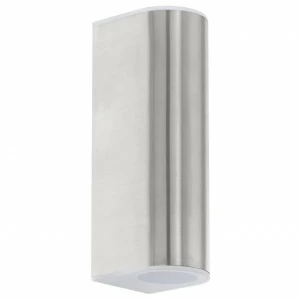 Уличный настенный светильник на 2 лампы 21х9х7,5 см серебро Cabos 93271 EGLO CABOS 00-3895568 Серебро