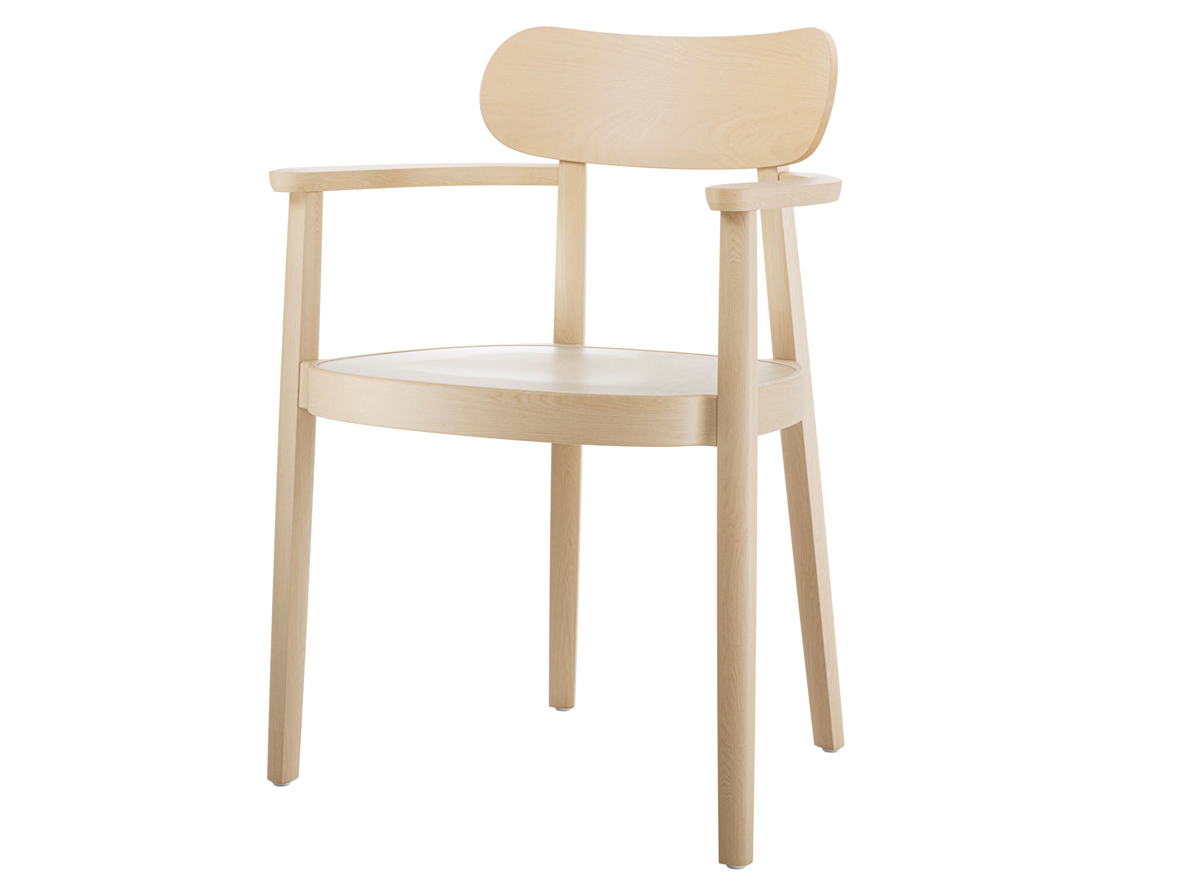 Стул из массива дерева с подлокотниками THONET 118 ARCH-00018419