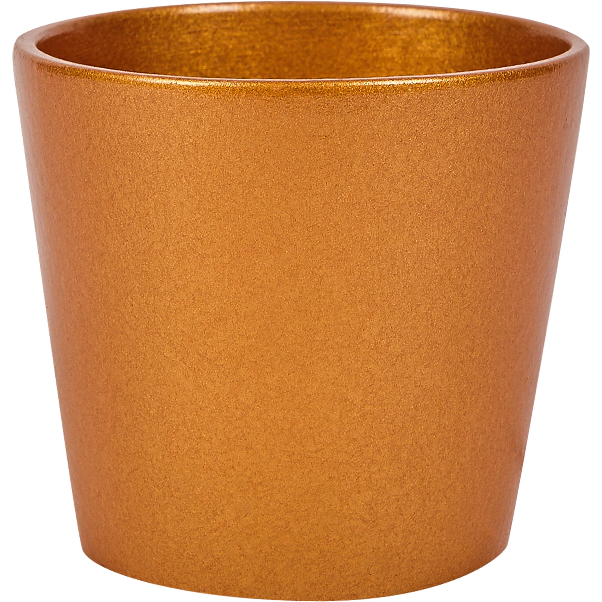 83116646 Кашпо Золото ø10 h10 см v0.4 л керамика золотой Кактусник Santreyd 