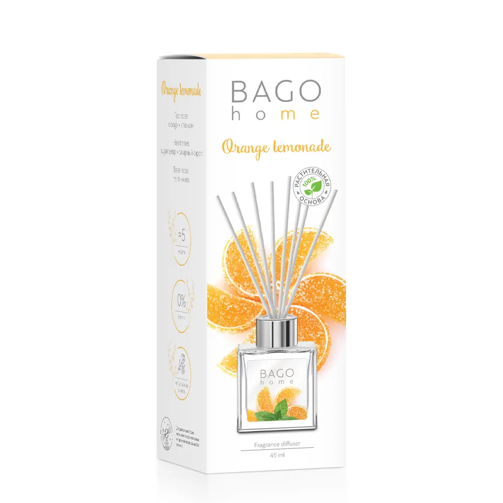 Аромадиффузор Bago Home с цитрусовым настроением 89357954 STLM-1569795 - Вид №3