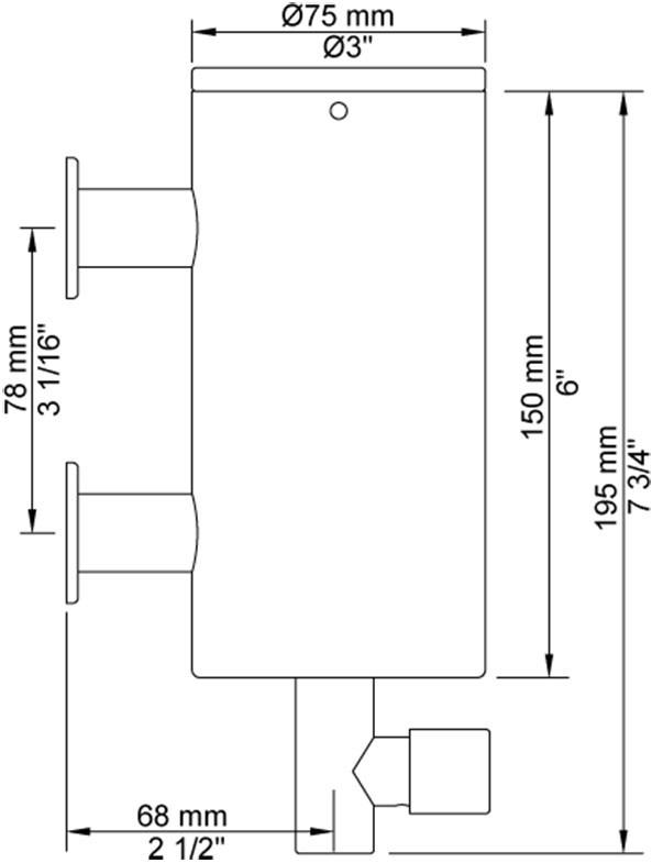 VOLA Настенный дозатор мыла sun-id-1424859 - Вид №5