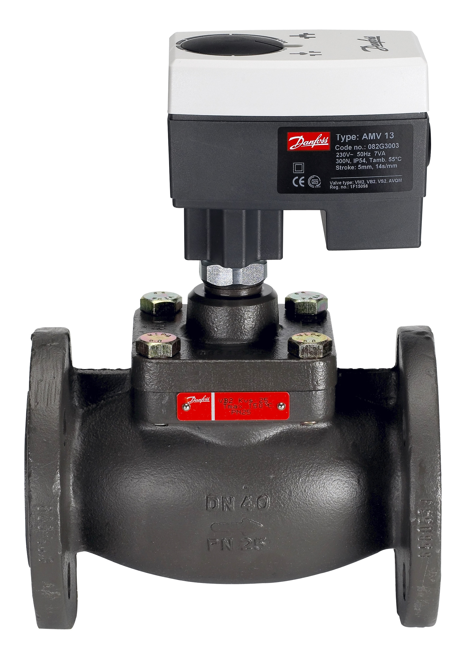 Danfoss Редукторные электроприводы с трехпозиционным управлением Электропривод импульсный AMV33 230B 082G3013  - Вид №23