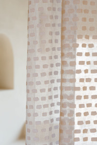 Ткань devorè из льна и хлопка