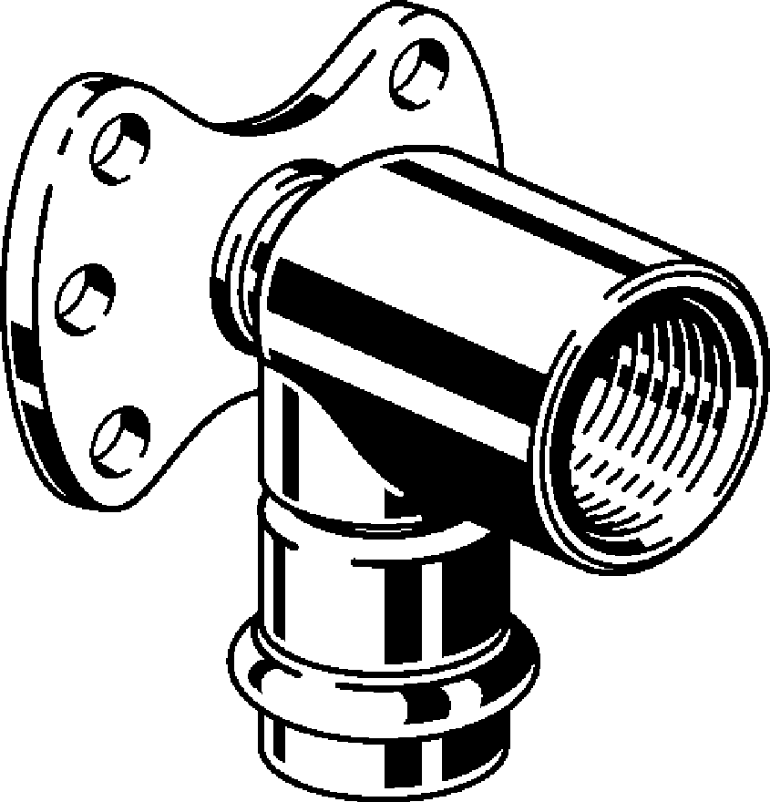 Viega Водорозетка Sanpress Inox 2325.5 (437275) 437 275 - Вид №1