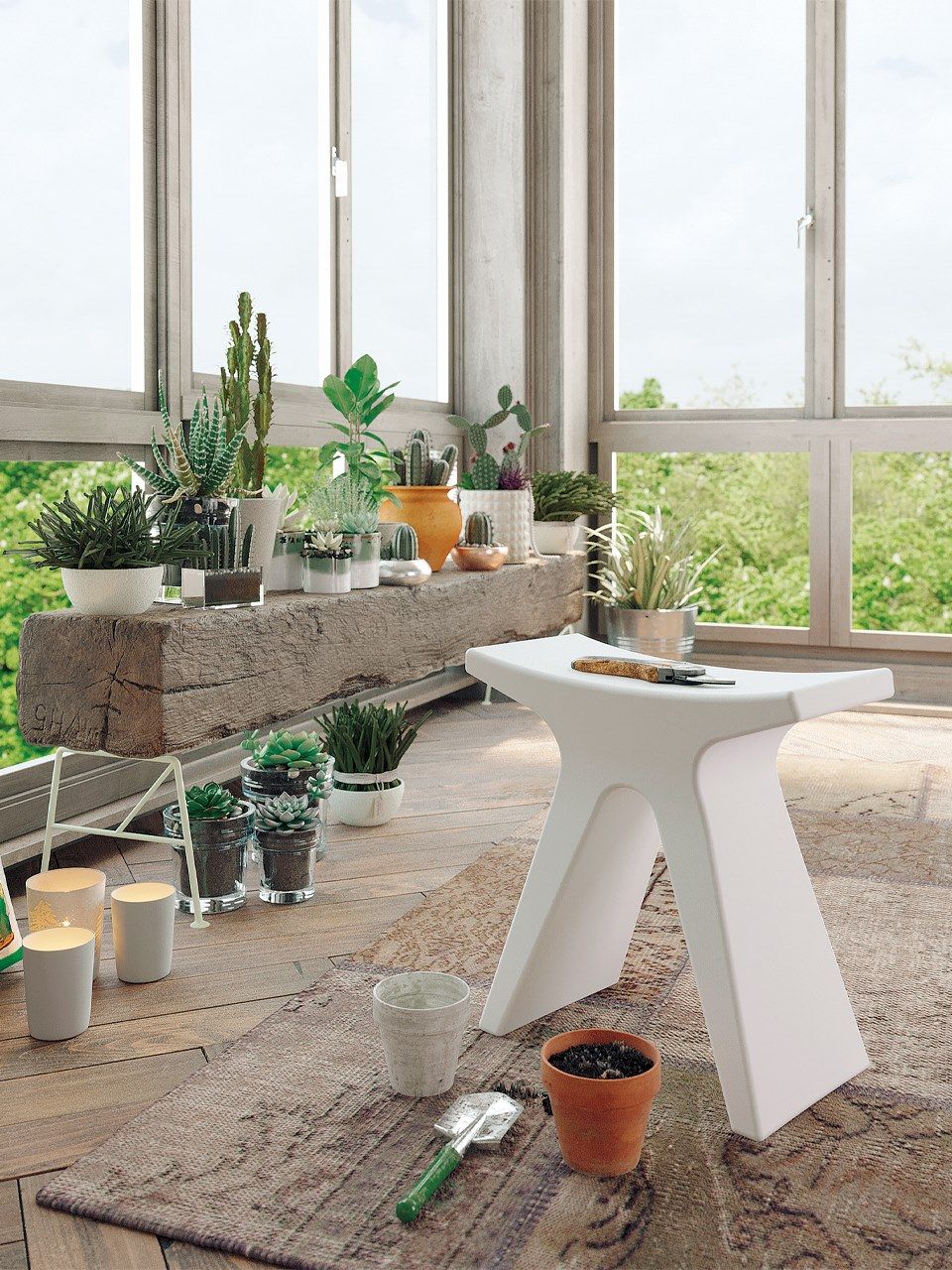 Табурет из полиэтилена COLOS PIGRECO ARCH-00028693 - Вид №3