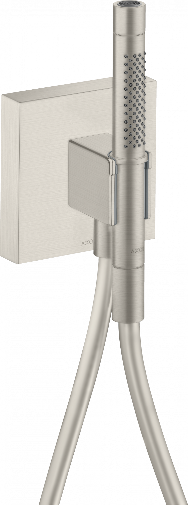 12626800 Устройство Porter 120/120 с ручным душем с дубинкой 2jet и душевым шлангом AXOR STARCK