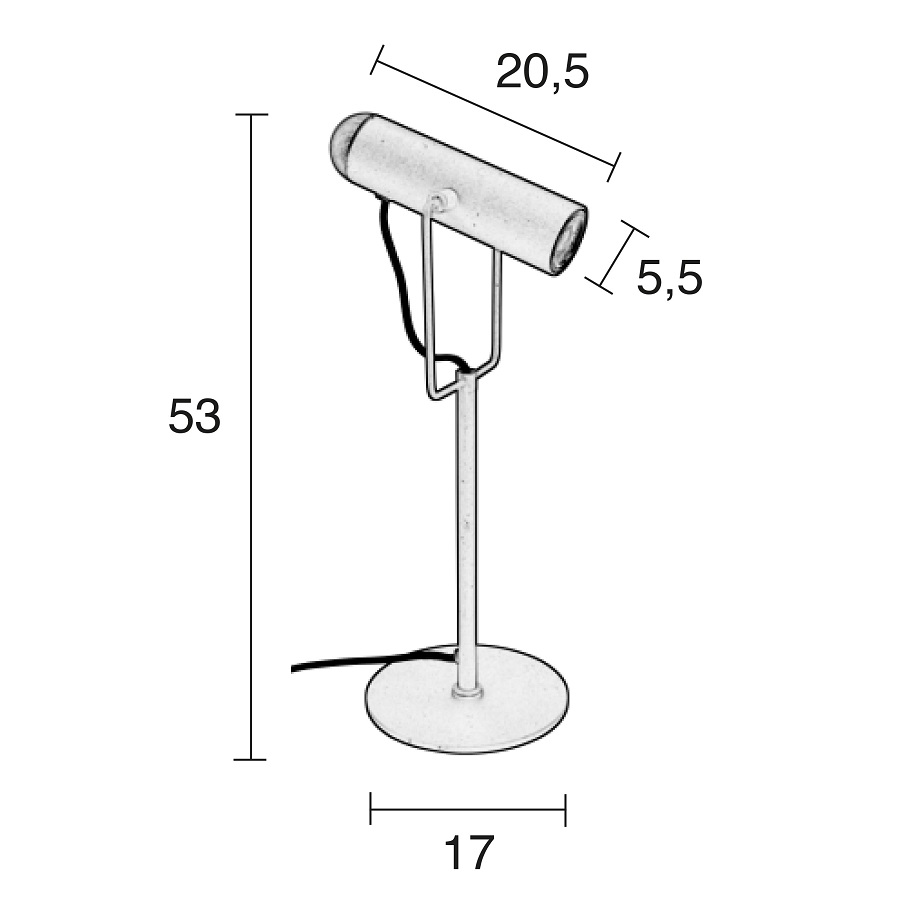 Лампа настольная Marlon, хром Zuiver 5200054 - Вид №9