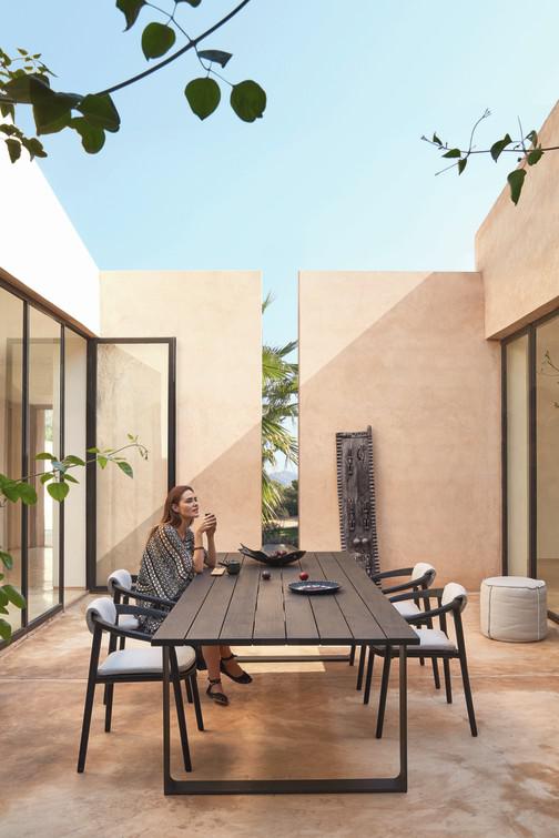 MNST236 Обеденный стол pwi white f8 270см x 107см Manutti Prato - Вид №1