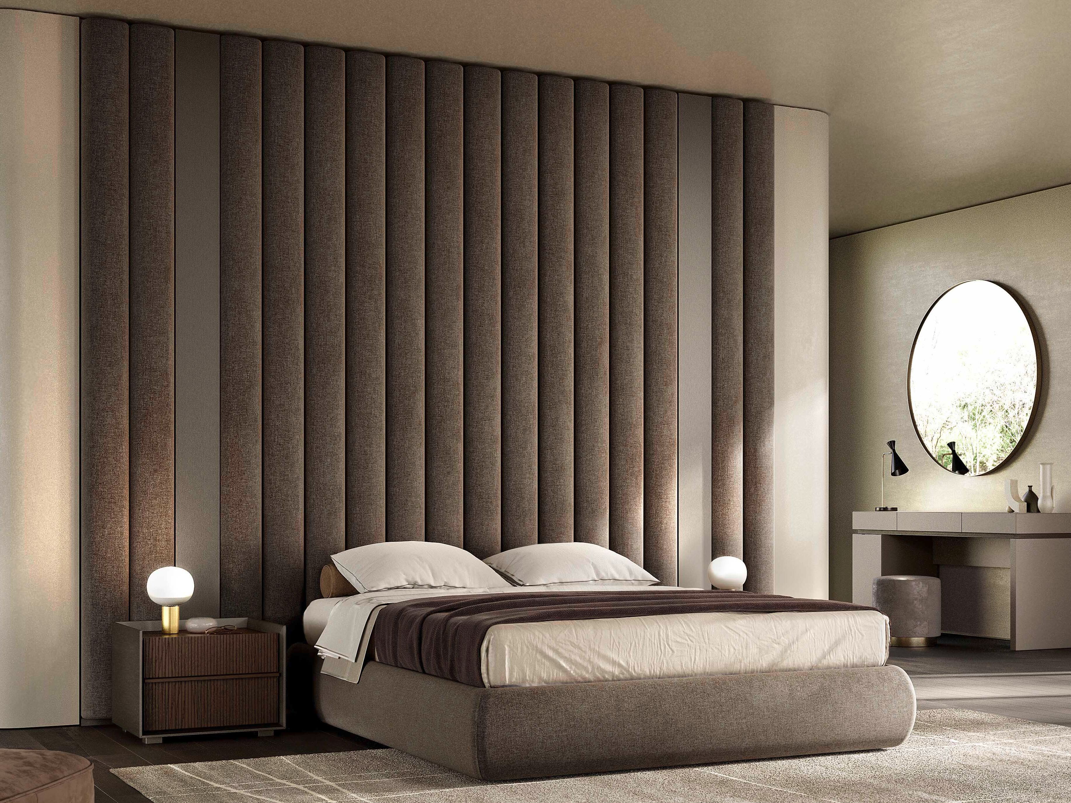 Двуспальная мягкая кровать из ткани Olivieri дресс-код ARCH-00076369 - Вид №17