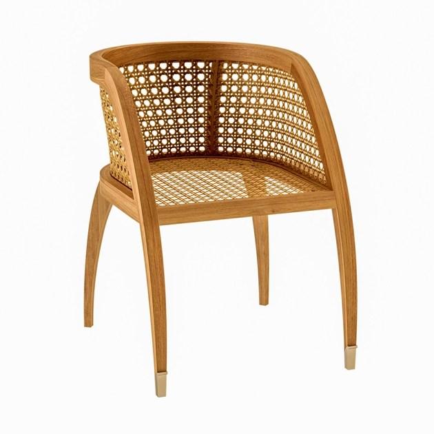 ASTELLO Садовый стул из тика с подлокотниками Coquelicot Cl.sf1.f1 - Вид №1