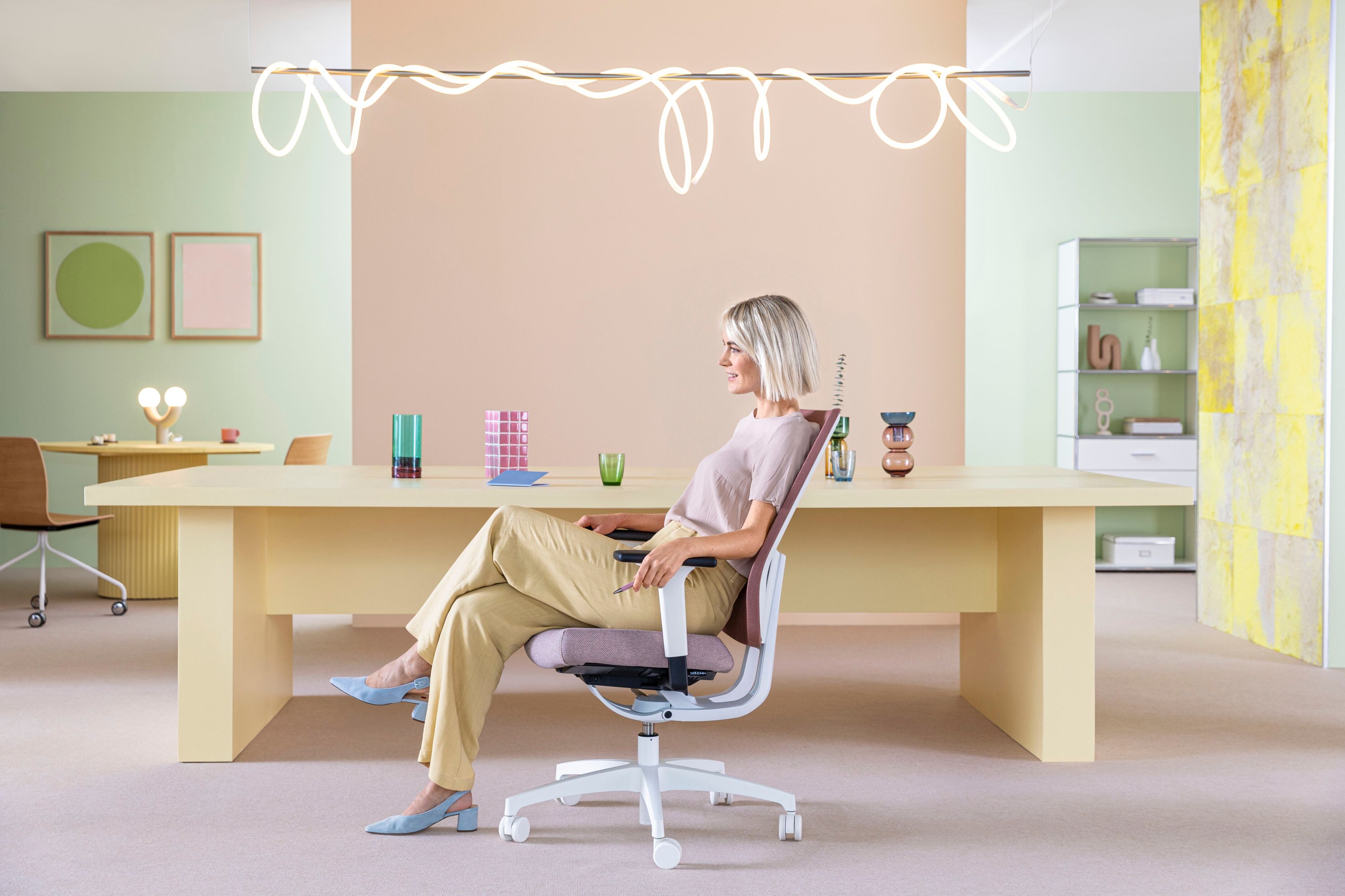 Вращающееся офисное кресло с регулируемой высотой Dauphin Indeed Automatic ARCH-00133177 - Вид №1