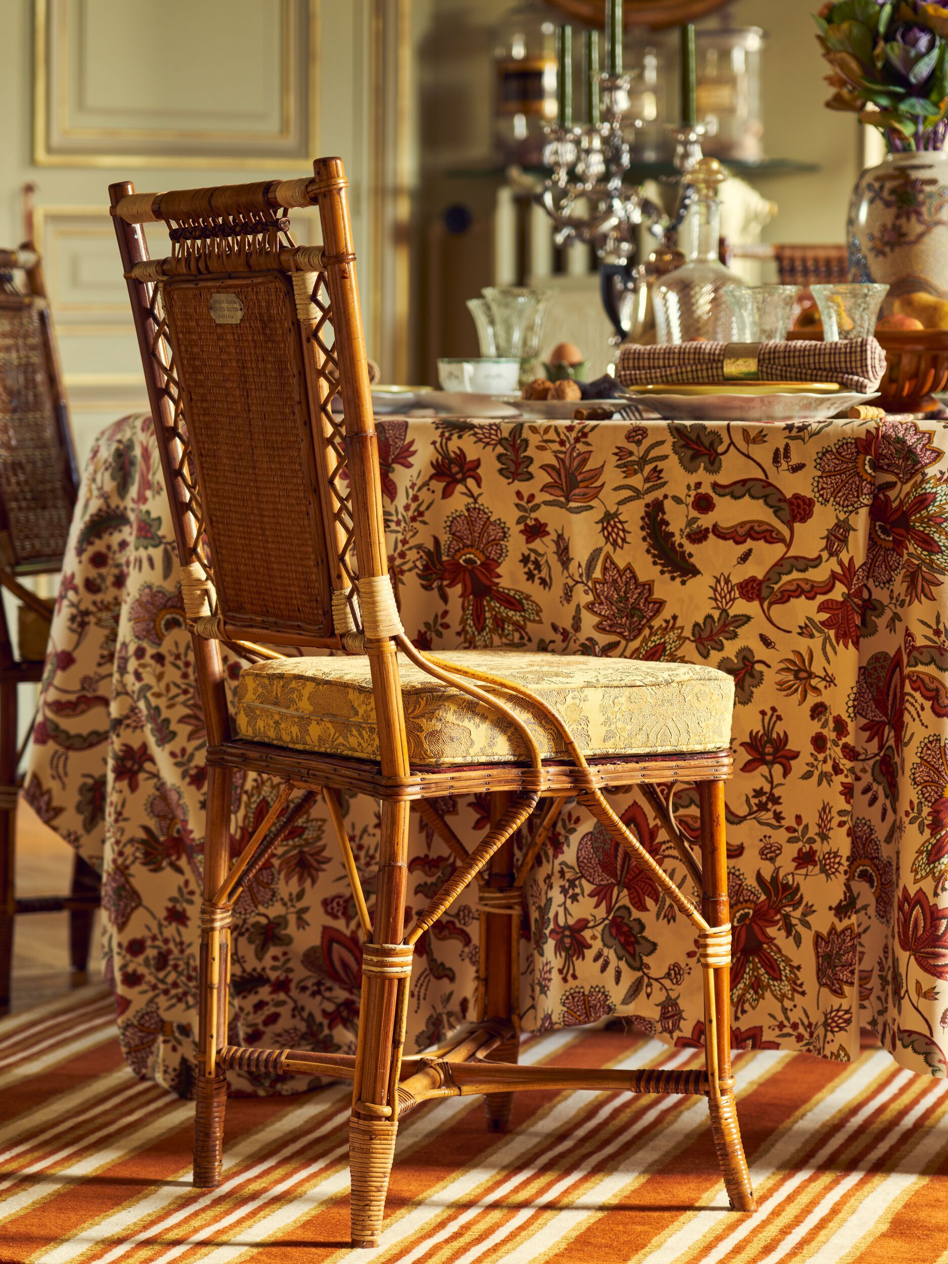 Изготовленный на заказ полосатый шерстяной прямоугольный ковер LELIEVRE Quenin-Belle Époque ARCH-00008958 - Вид №4