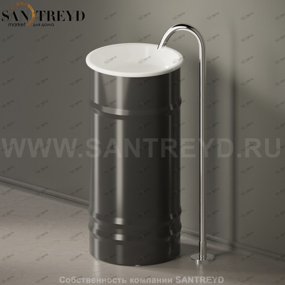 ACER0798FZG Напольная раковина стоящая круглая Agape 