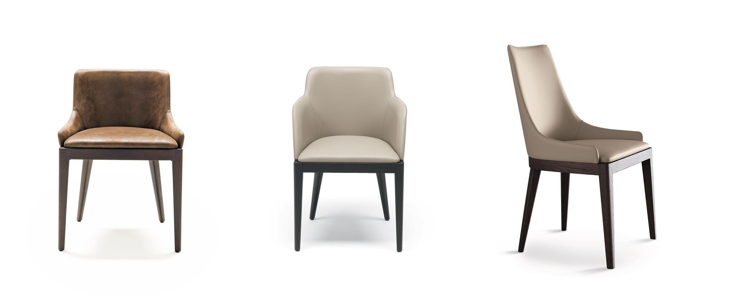 Кожаный мягкий стул с подлокотниками MisuraEmme CLEÒ ARCH-00139305 - Вид №8