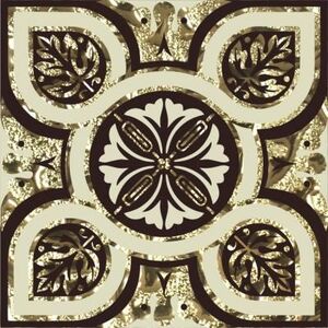 Напольная вставка Орион золото 8х8